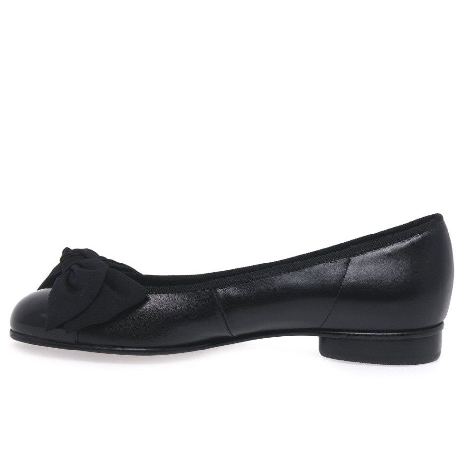 Gabour | Exclusif Amy Bow Trim Ballerines Femme Noir